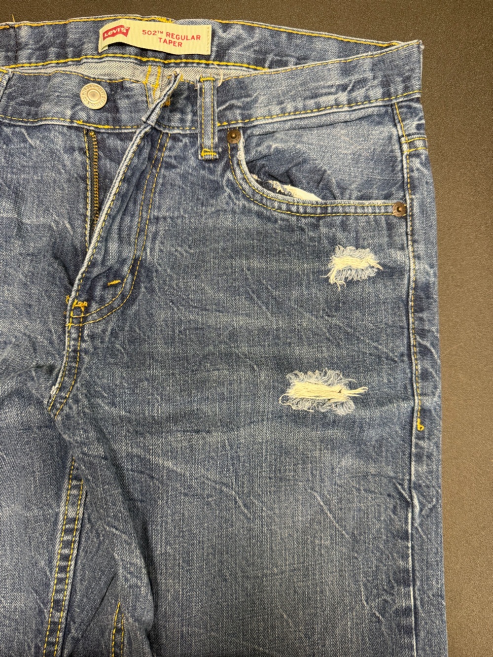 Boys / Girls  Denim Distressed Jeans Classics 28 X 28 / 16 Regular - Picture 4 of 15